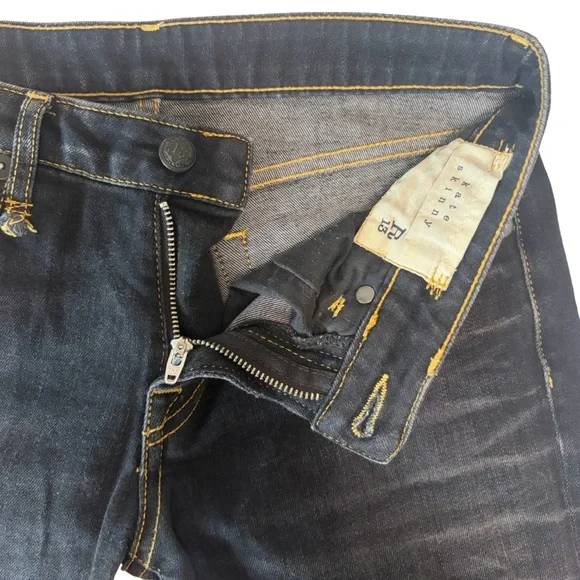 R13 Women's Dark Wash Straight-Leg Jeans - Picture 3 of 8